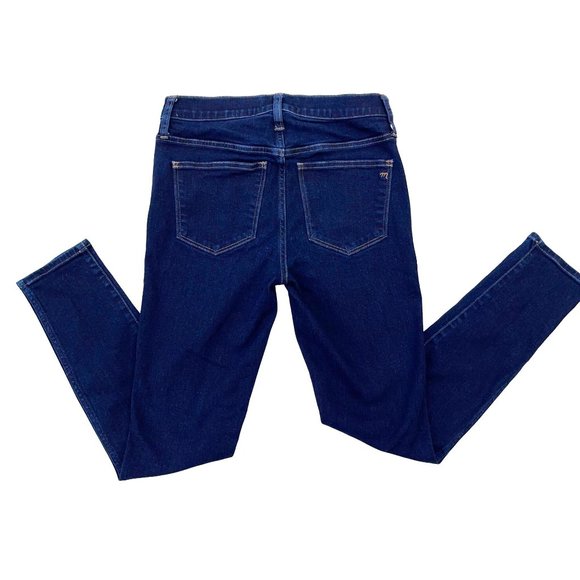 Madewell SIZE 25 Roadtripper High-Rise Skinny Dark Wash Stretch Denim Jeans $75 - Picture 2 of 6